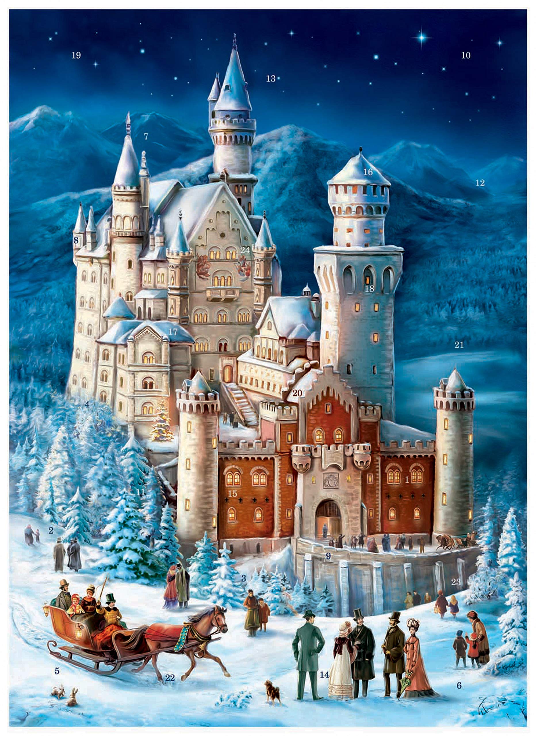 Richard Sellmer Verlag Advent Calendar Neuschwanstein