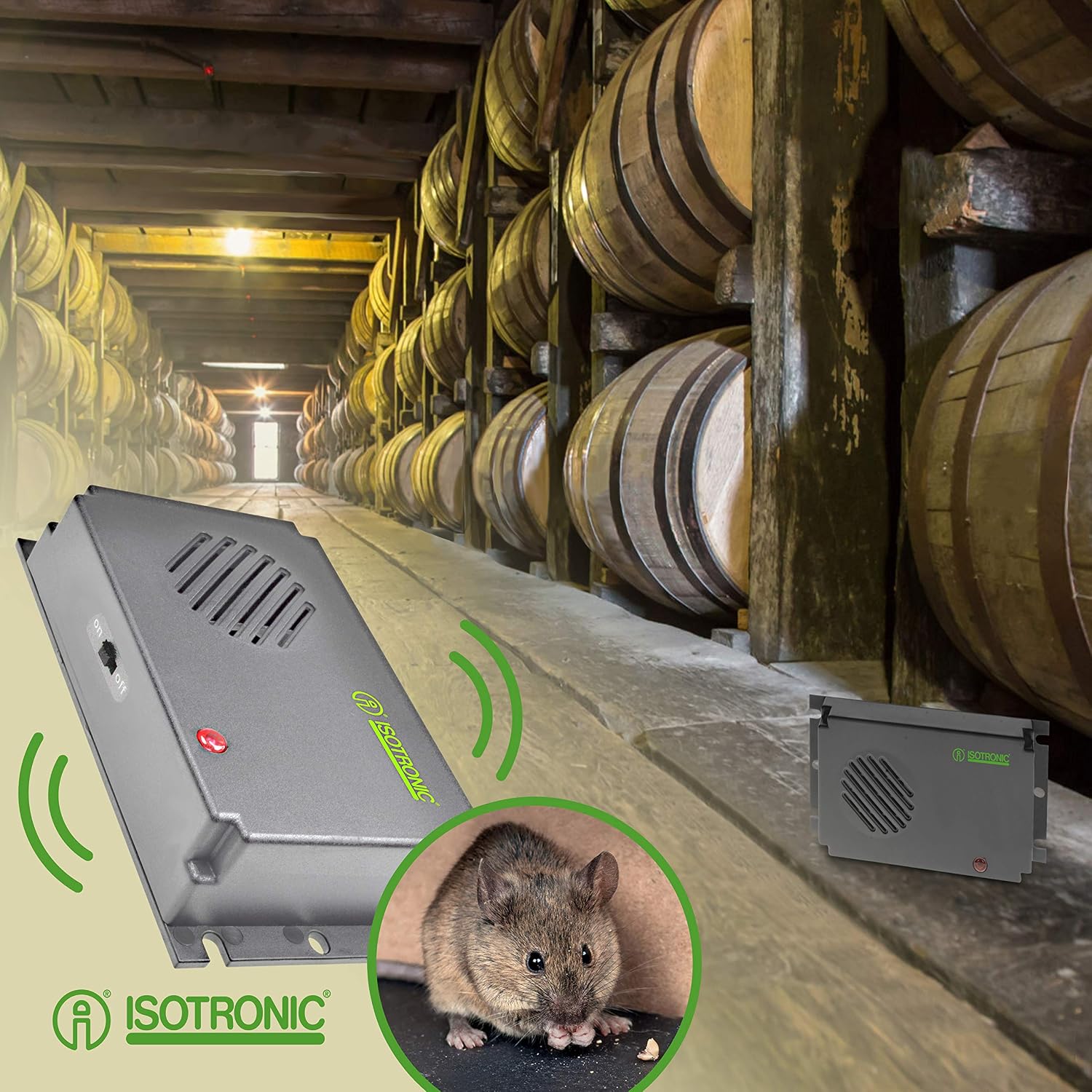 ISOTRONIC Mice Repeller, 2 pieces deterrent to protect you house, garden and car, scarer for mouse rat, rodents - Image 3