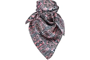 AUSTIN ACCENT INC Austin Accent Cowboy Bandana 100% Silk Scarf Wild Rag 34 Inch Multiple Colors