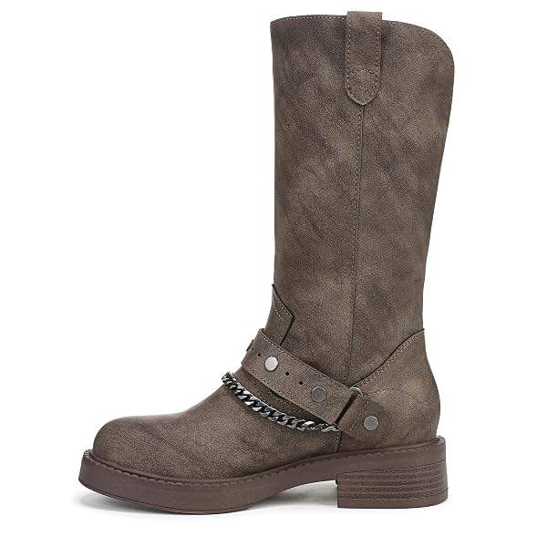 BLOWFISH MALIBU WOMEN’S VERONA 2 FASHION BOOT DARK BROWN FAUX LEATHER 11 M