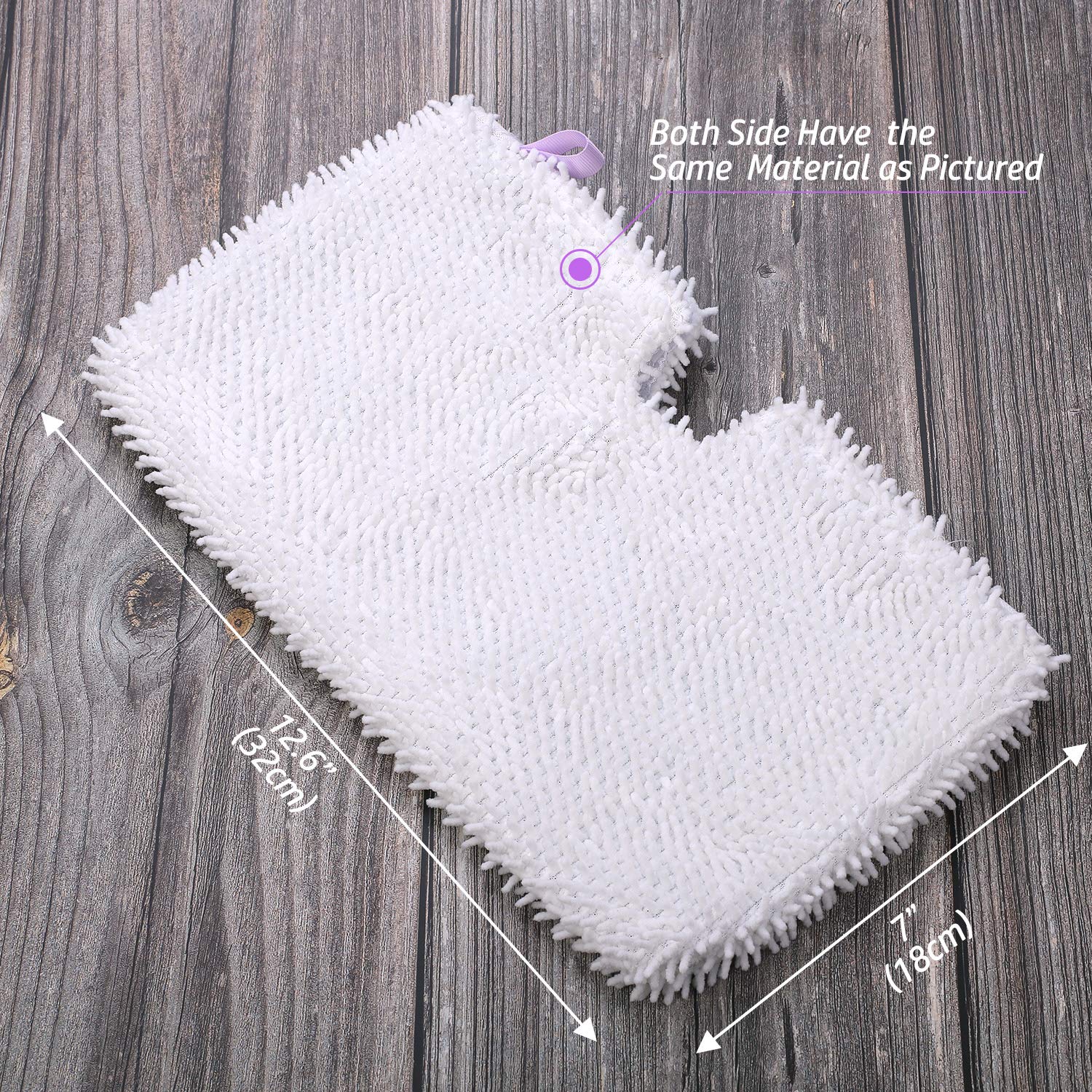 4Pack Replacement Cleaning Pads For Shark Steam Pocket Mop Pad S3501