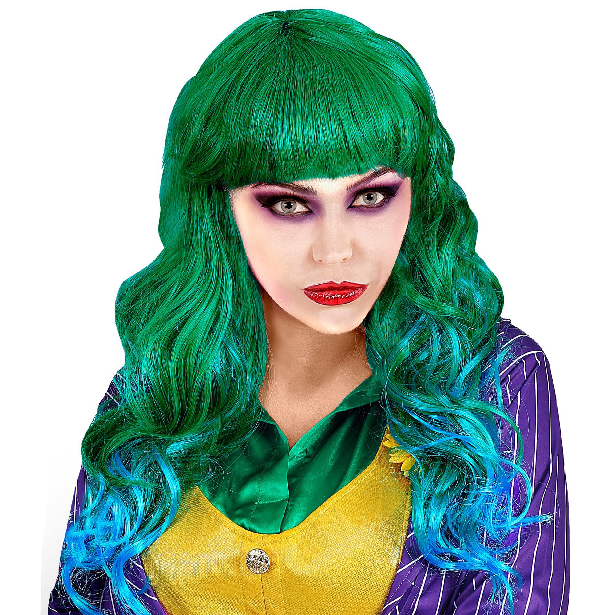 Joker Evil Wig Halloween Fancy Dress Costume Accessory