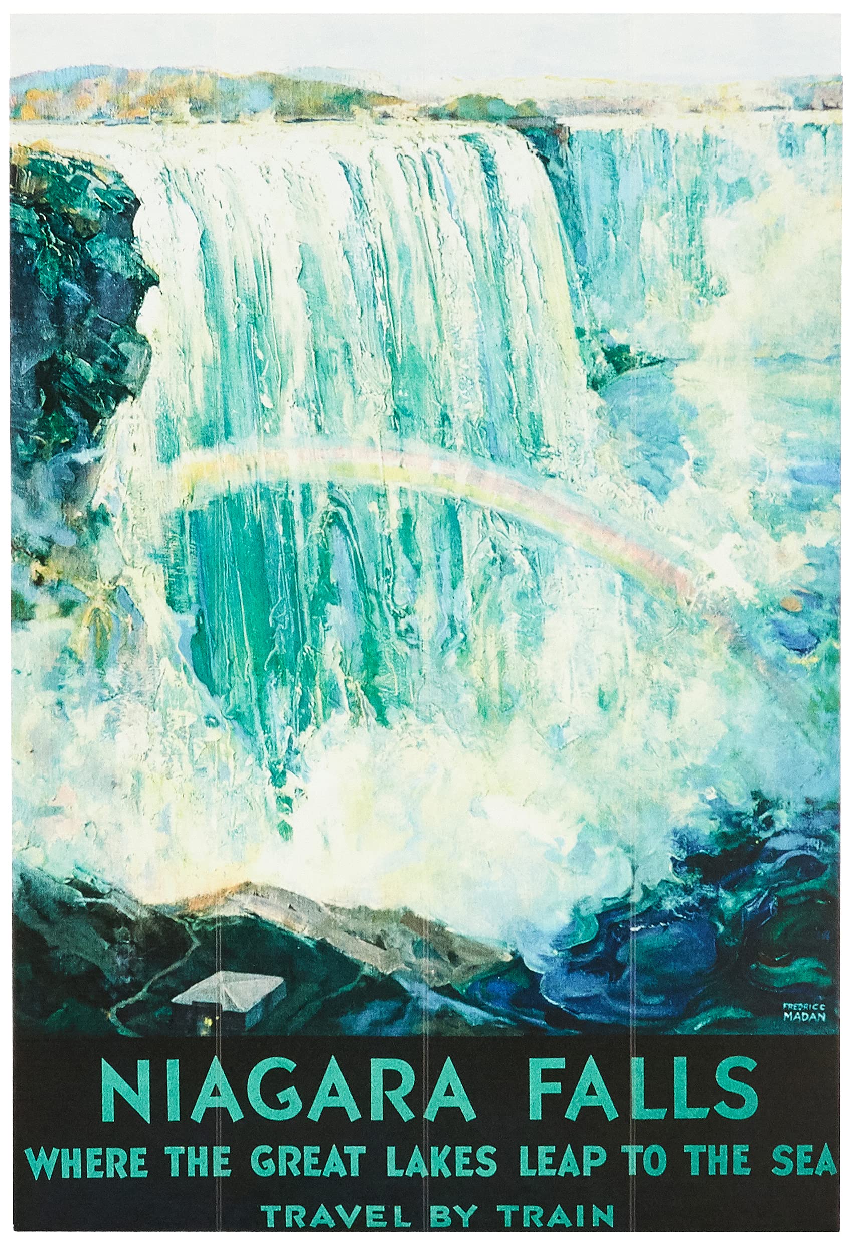 Piddix (Niagra Falls 40 x 59cm Wooden Wall Art