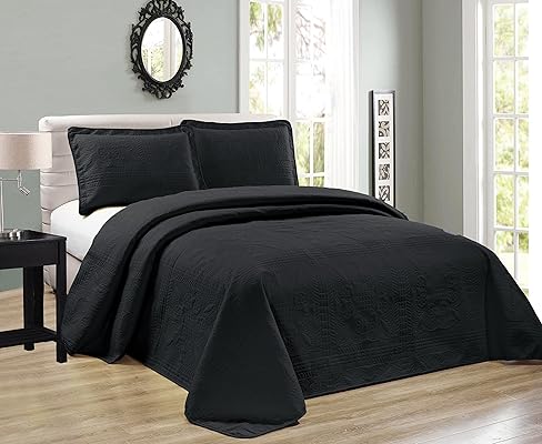 Mk Collection 2pc Twin/Twin Extra Long Embossed Bedspread Set