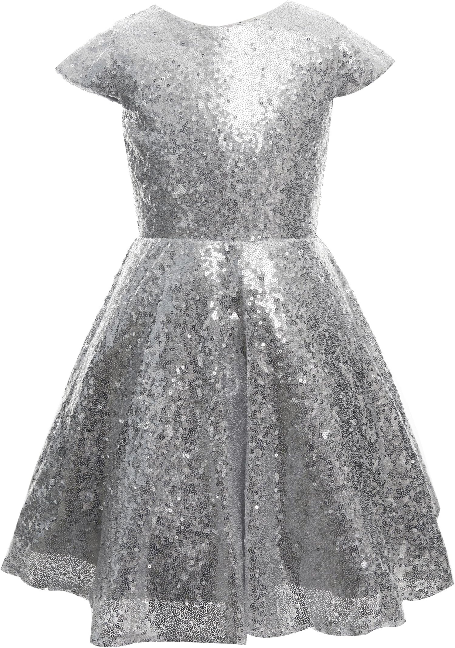 princhar Girl's Sequin Tutu Flower Girl Dress Kids Party Holiday Dress