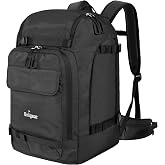 Unigear Ski Boot Bag, 70L Ski Boot Travel Backpack for Ski Helmet, Goggles, Gloves, Skis, Snowboard &amp; Accessories（Black）