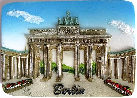 Con imán para la nevera de la puerta de Brandeburgo Berlín diseño ...
