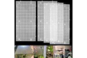Weramics Adjustable Aquarium Fish Tank Divider Filter Bottom DIY Plastic Grid Fish Tank Isolation Board Plastic Egg Crate Tra