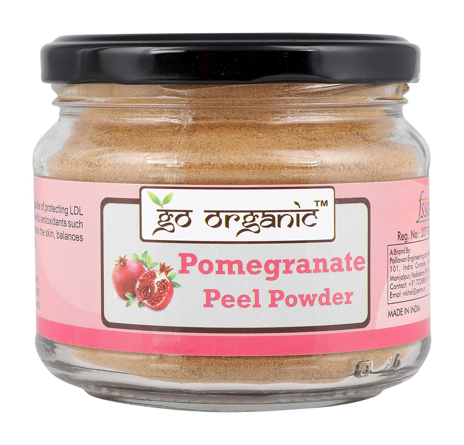 Go Organic Pomegranate Peel Powder, 150 g Amazon.in Beauty