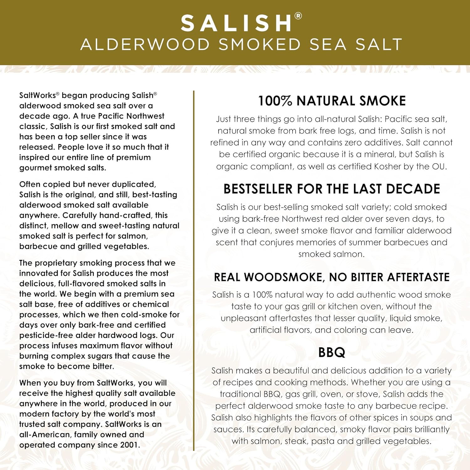 SaltWorks Durango Hickory Smoked Sea Salt, Artisan Pour Spout Pouch, 8 Ounce : Grocery & Gourmet Food
