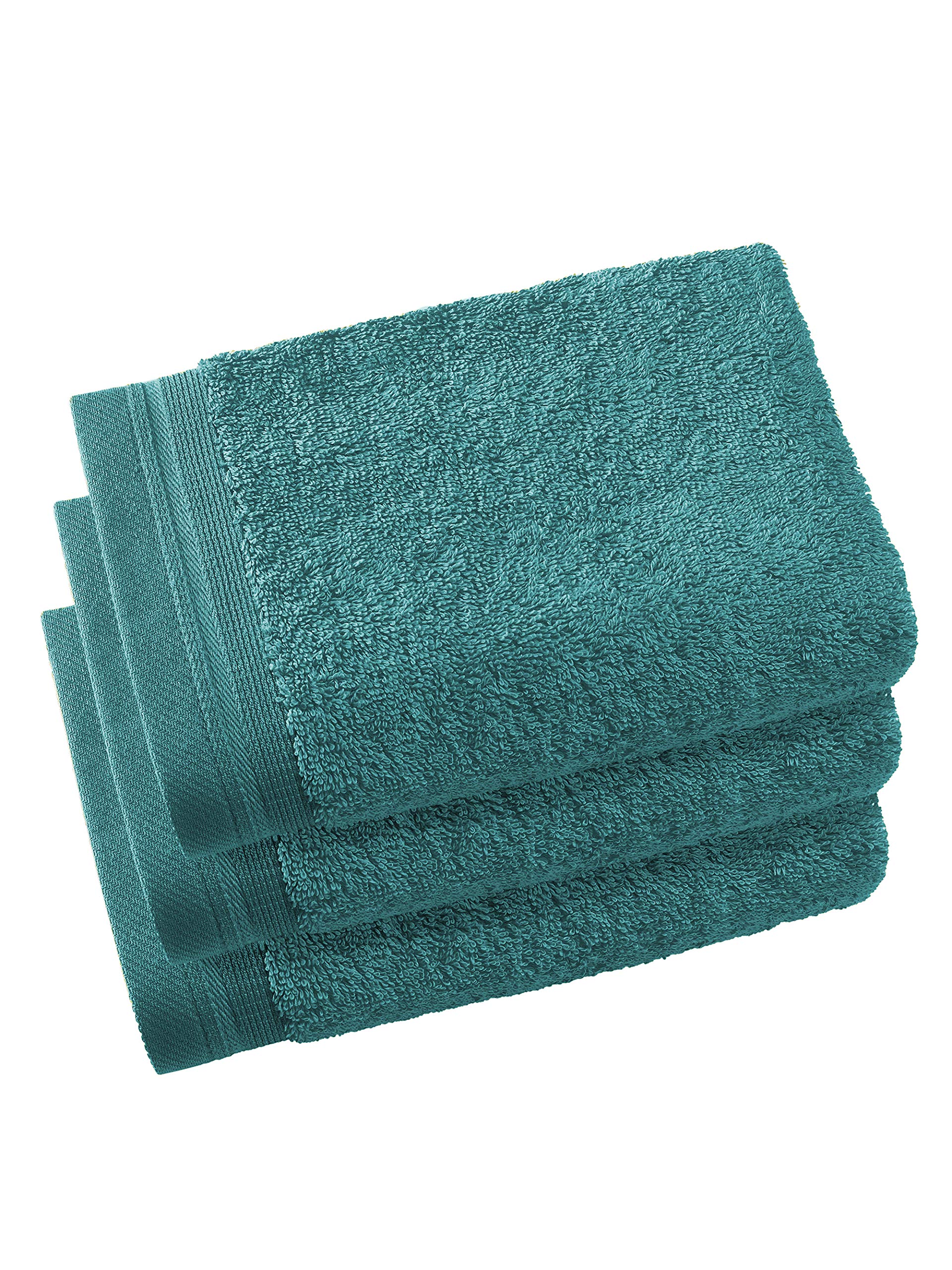 De Witte Lietaer Contessa Guest towels, Cotton, Lake Green, 340x60cm
