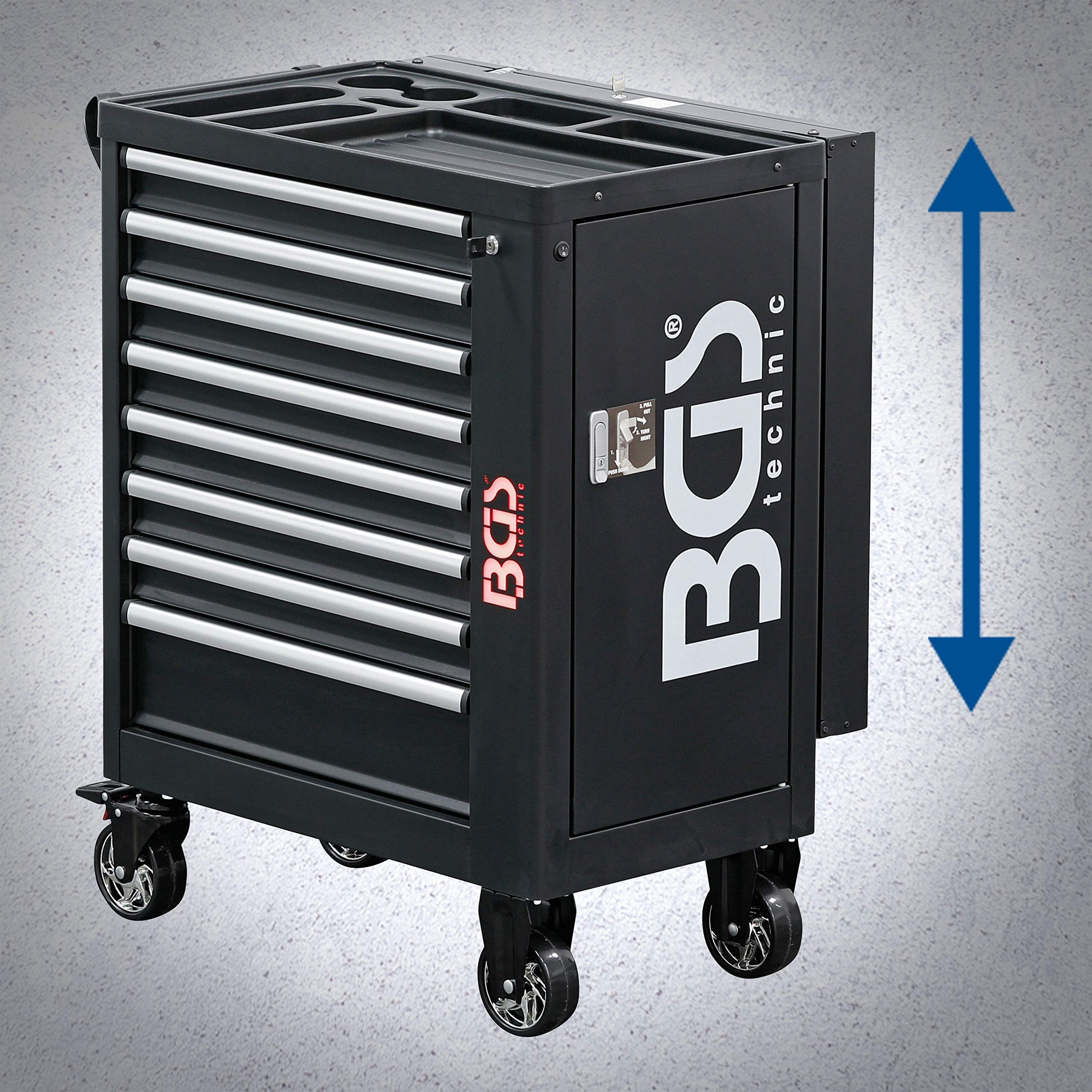 BGS 4106 | Werkstattwagen | 8 Schubladen | mit 263 Werkzeugen 6