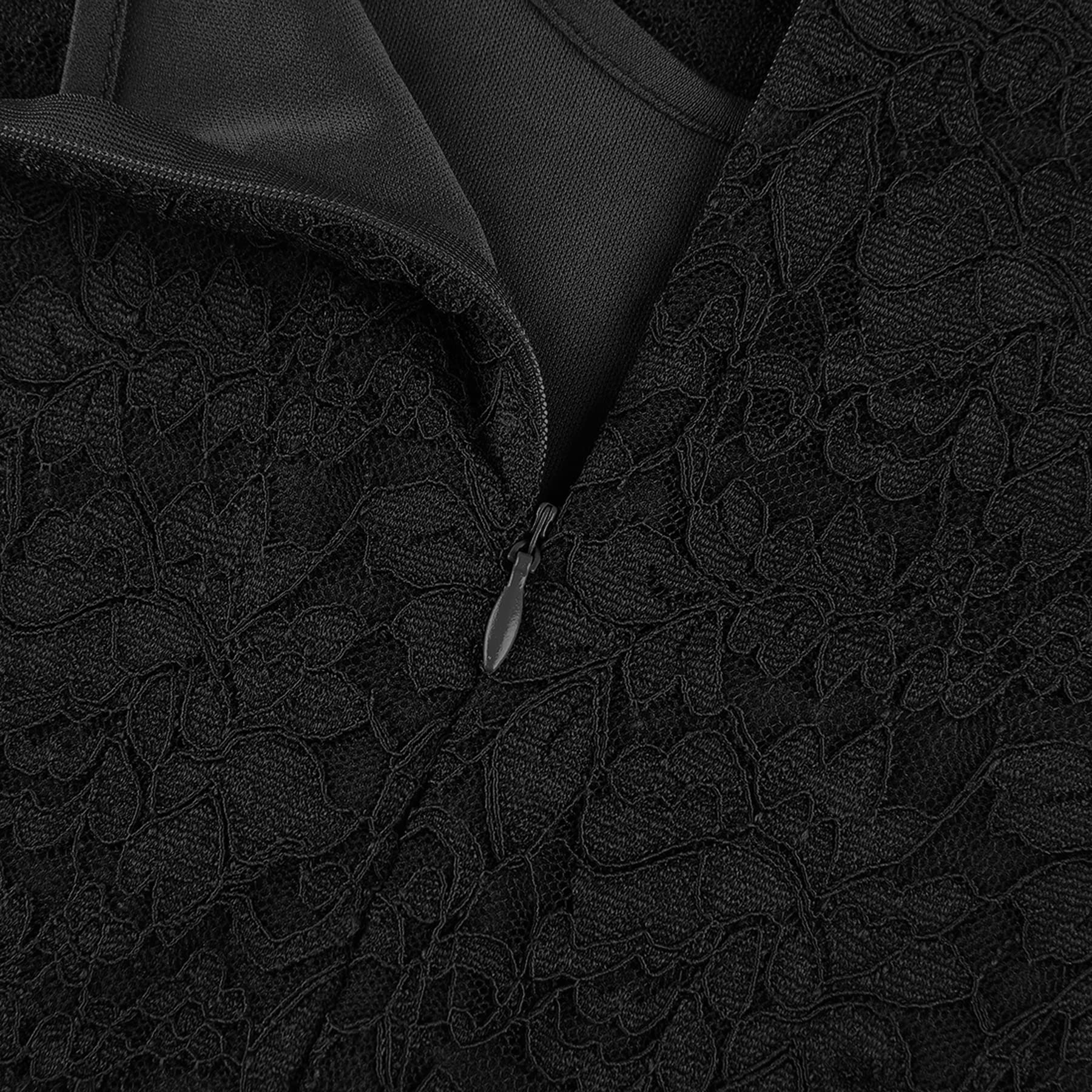 REPHYLLIS Women's V Neck Lace Vintage Formal Bridesmaid Wedding Long Dress