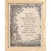 AMERICAN LUXURY GIFTS C.S. Lewis Quote Wall Art Print – Inspirational Literary Poster for Home, Office, Library or Classroom Decor – Encouraging Christian Gift for Readers & Dreamers (8x10 Unframed).