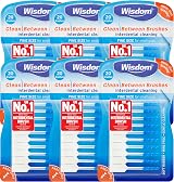 Wisdom Clean Between Interdental Brushes Fine Blue Pack of 20 (120 pcs)