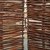 Samuel ALEXANDER 1.16m x 1.83m Triple Garden Willow Wheelie Bin Screen view 5