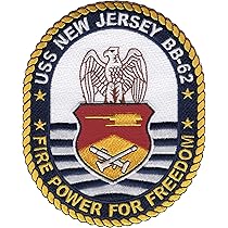 Amazon.com: BB-62 USS New Jersey Patch : Clothing, Shoes