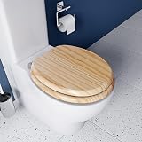 Croydex Davos Flexi-Fix Wooden Toilet Seat Blonded Pine view 8