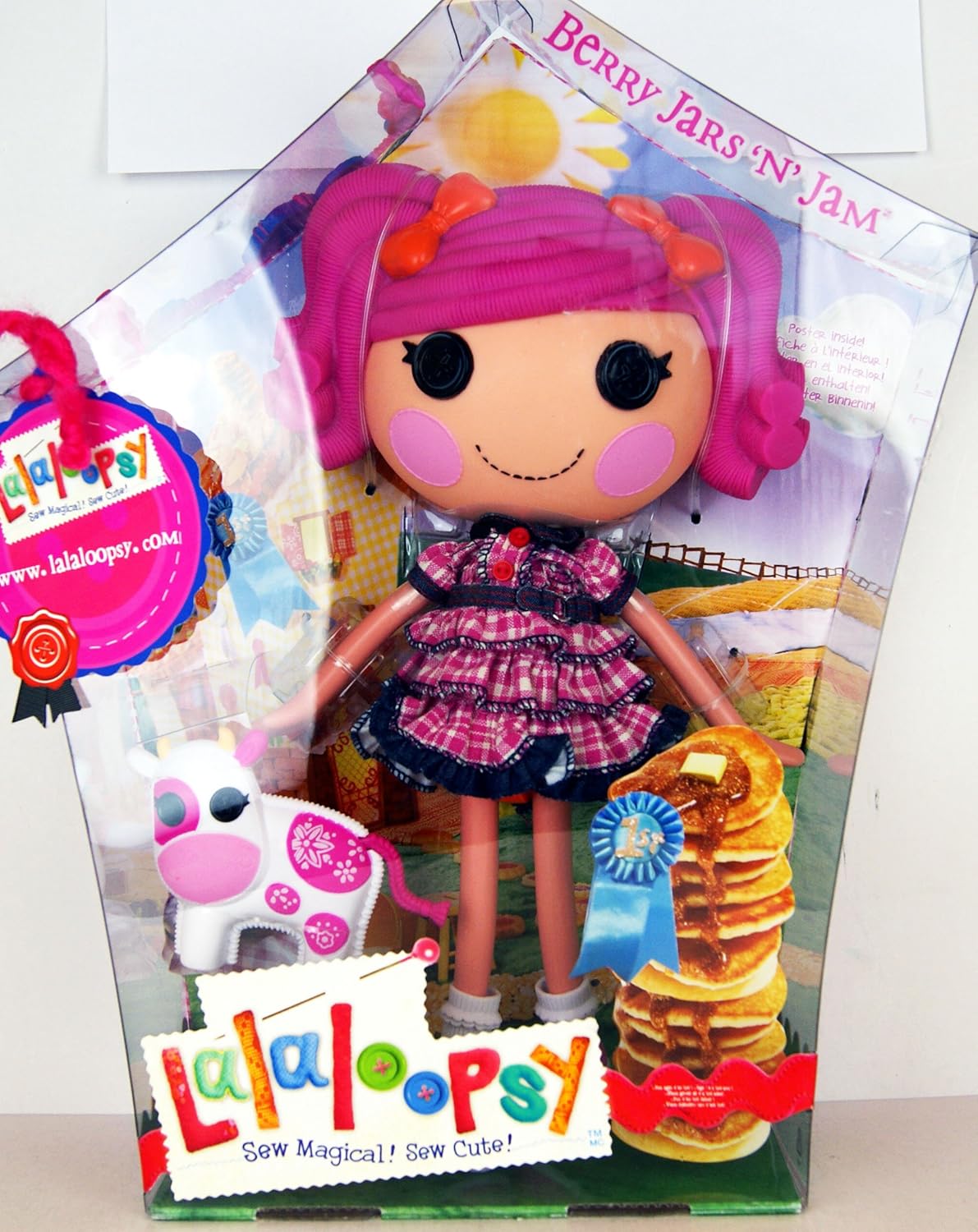 Lalaloopsy Berry Jars 'N' Jam with Cow 13" Doll includes Poster