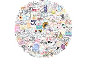 COCUBE+ 100 PCS Inspirational Quote Stickers,Motivational Stickers for Adults Teens Students,Inspirational Stickers for Vision Board Journaling Scrapbooking Water Bottles