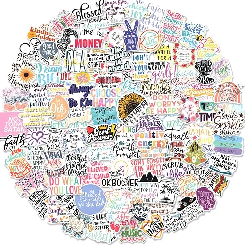 100 PCS Inspirational Quote Stickers, Reward Motivational Stickers for ...