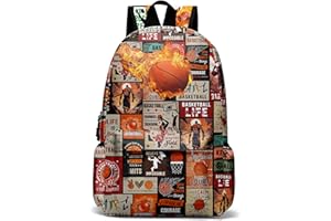 Rovozar Basketball Backpack 17 Inch Sport Laptop Backpack for Adult Men, Large Basketball Bags for Travel Hiking Camping Day Pack