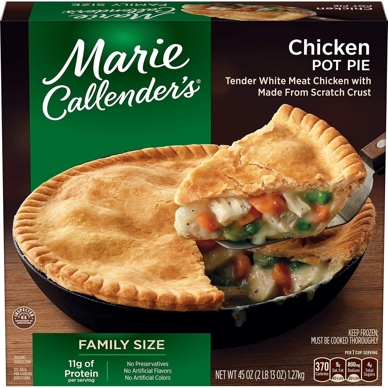 Marie Callenders Frozen Pot Pies Nutrition Runners High Nutrition