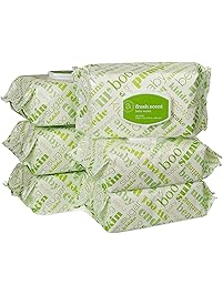 Amazon Elements Baby Wipes, Fresh Scent, 480 Count, Flip-Top Packs