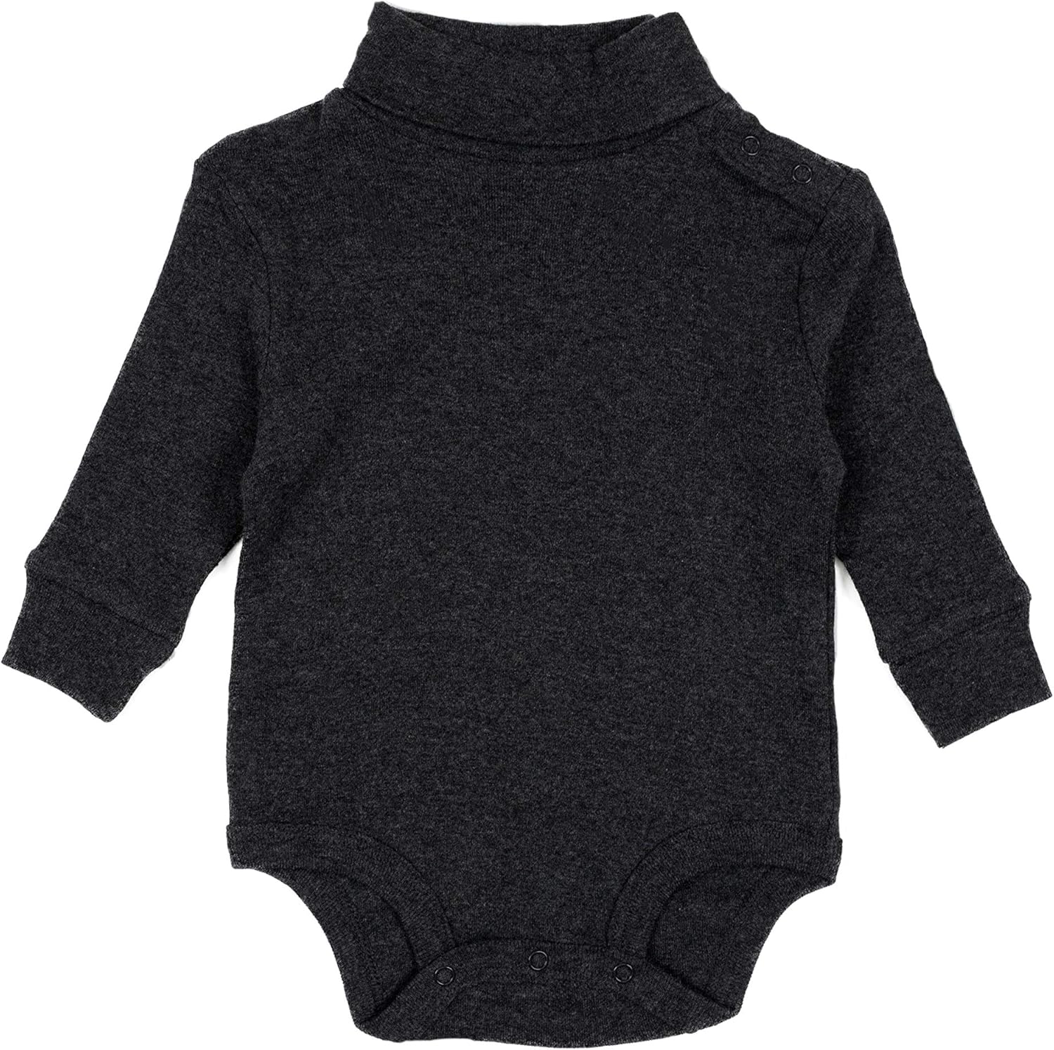 Leveret Long Sleeve Baby Boys Girls Bodysuit Turtleneck 100% Cotton (Size 6 Months-2 Toddler): Clothing