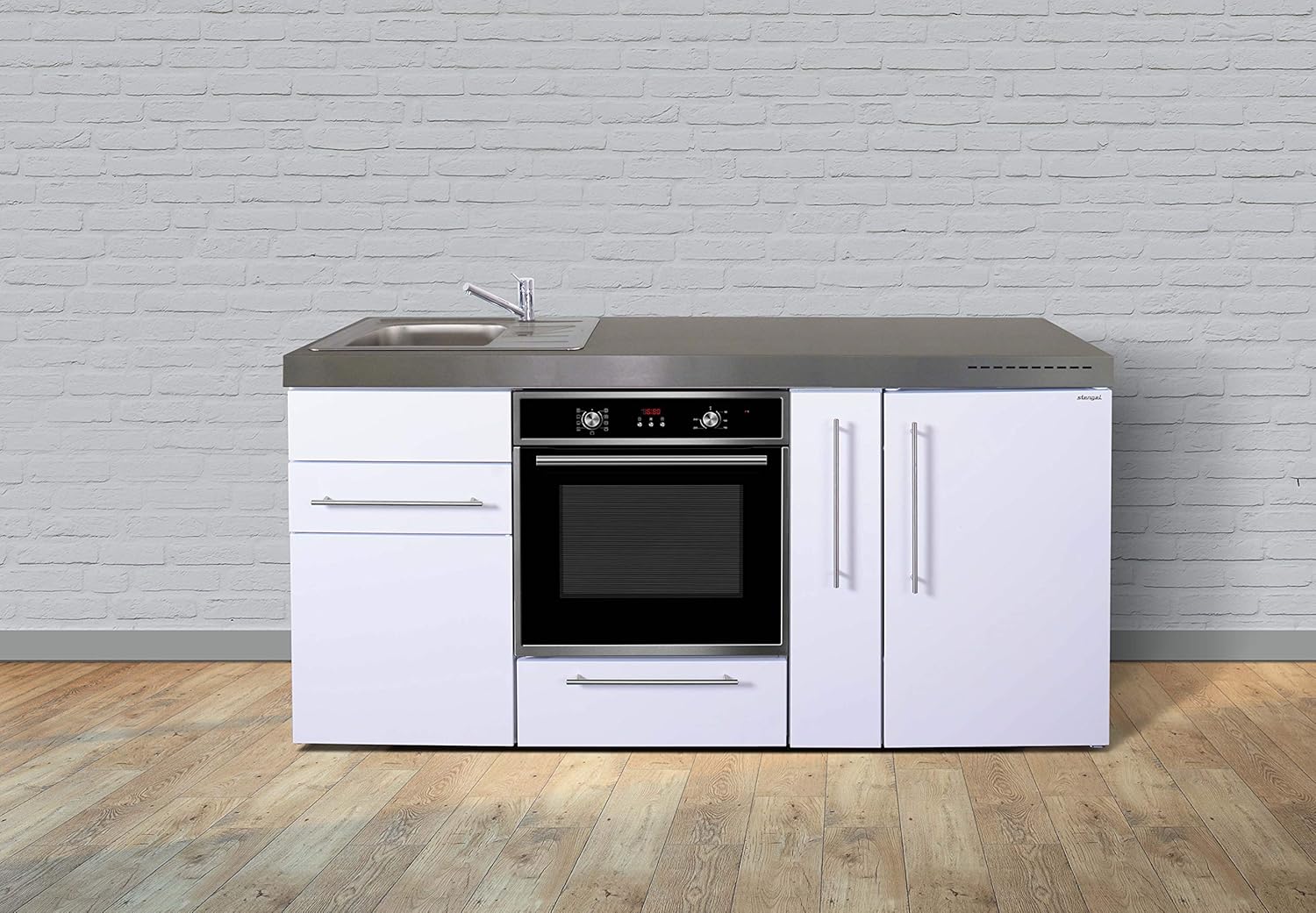 Stengel Steel Concept Miniküche Premiumline MPB 180 A Kühlschrank