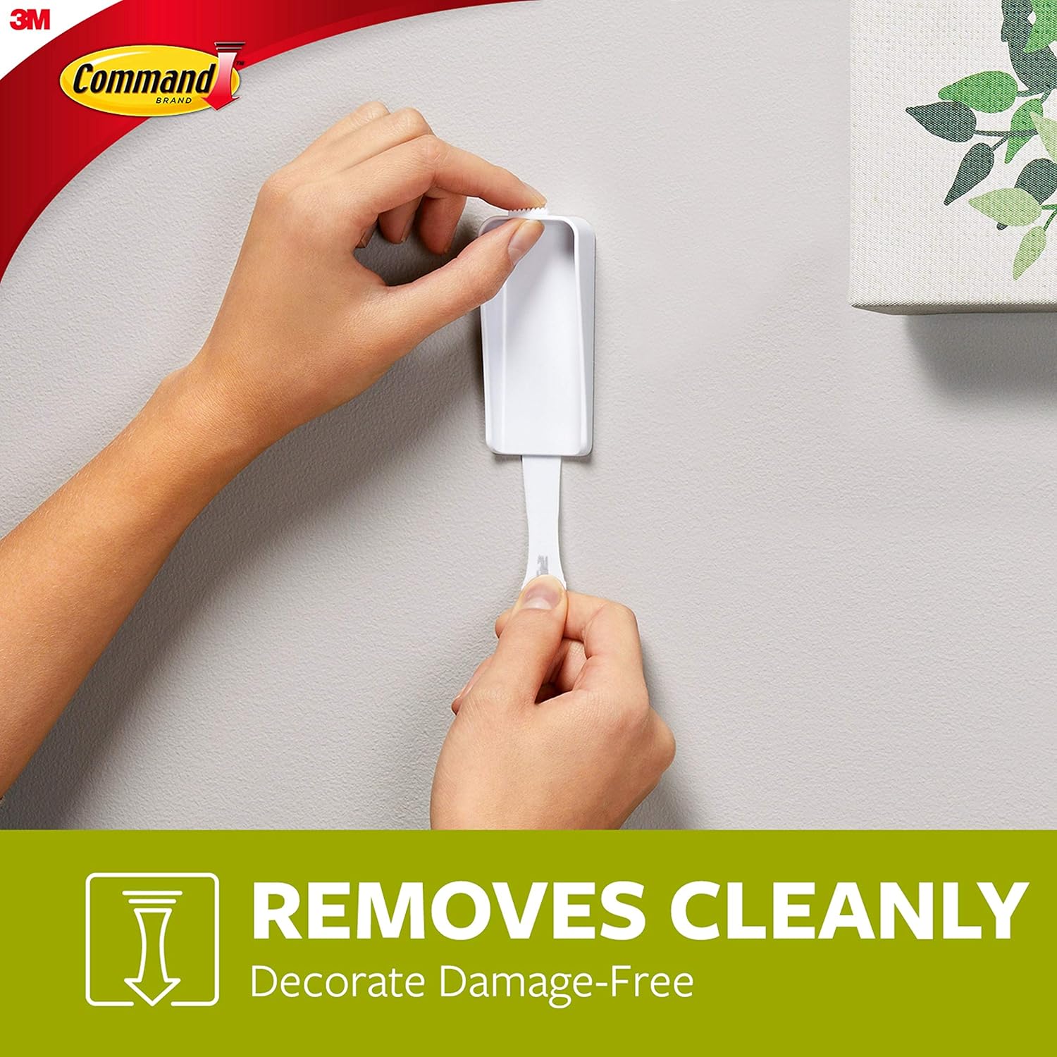Command Large Canvas Hangers, Indoor Use (PH044-3NA), 3 Hooks - - 