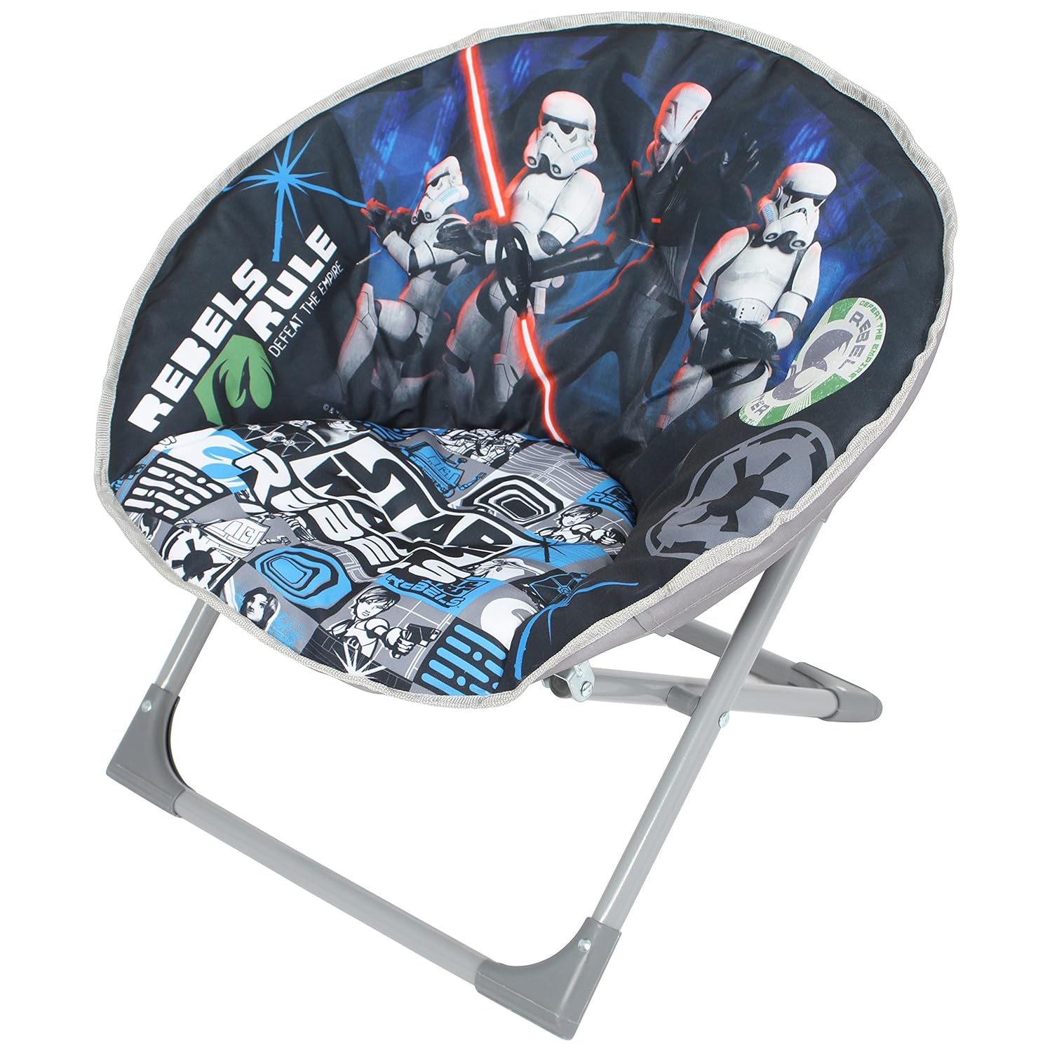 Disney Moon Chair Star Wars, Folding Round Soft Padded Chair for