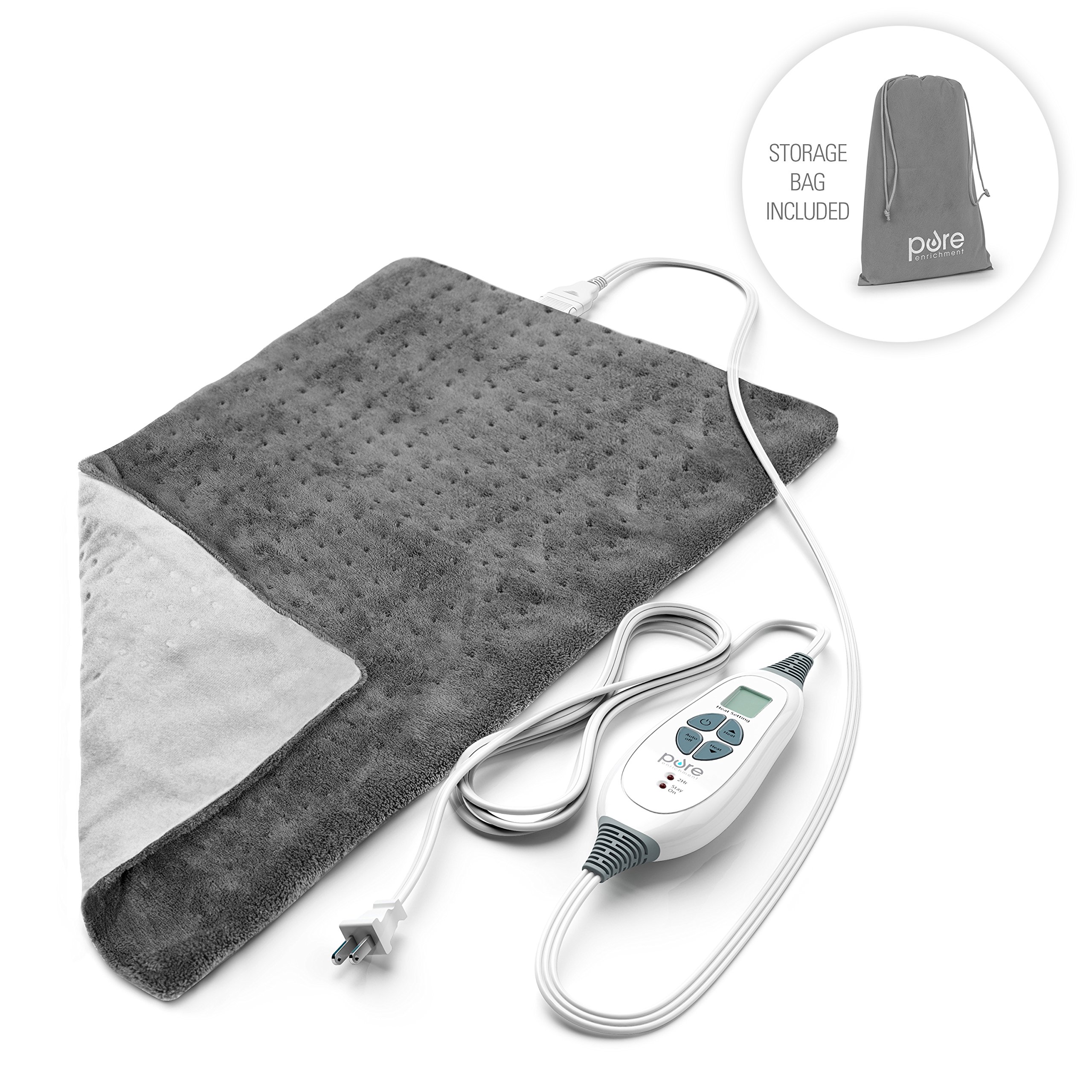 Sunbeam Heating Pad for Back Pain Relief SelfInflating, 4 Heat