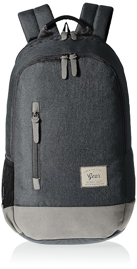 Gear Classic 24 ltrs Charcoal Grey and Grey Casual Backpack (BKPCAMPS83804)