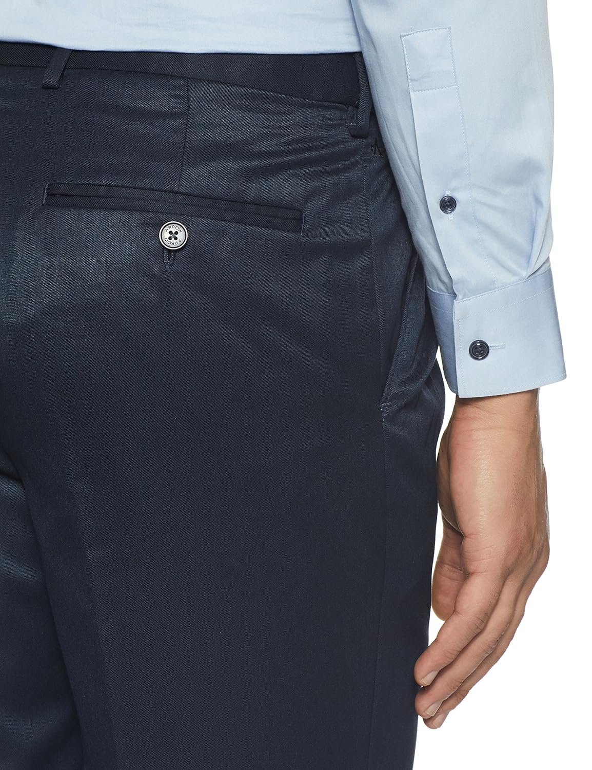 arrow men's pleat-front formal trousers