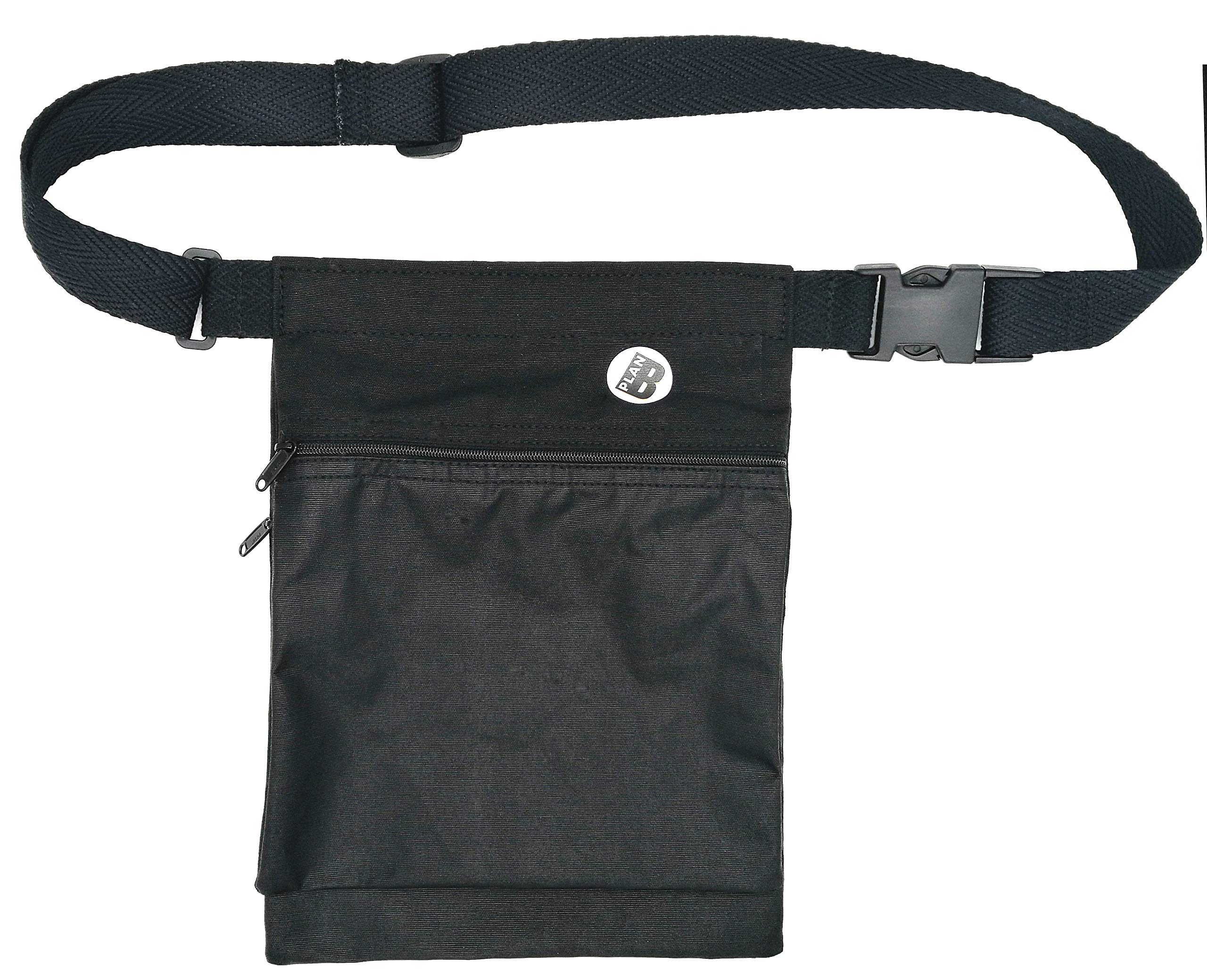 Plan B, Side Waist Pack, Basic, 27 x 20 cm, Adjustable Belt and 2 Pockets, Black