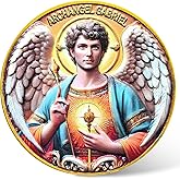 Archangel Gabriel Challenge Coin with Prayer | Inspirational Religious Angel Coin for Protection and Blessing | 1.57 Inch Spiritual Gift 