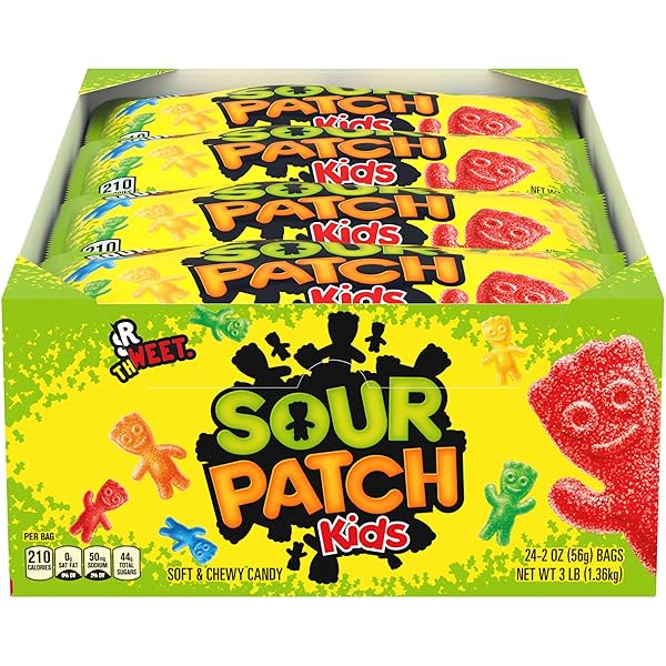 SOUR PATCH KIDS SOFT & CHEWY GUMMY CANDY,...