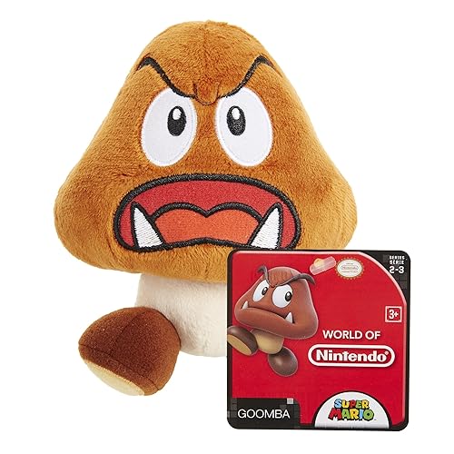 Super Mario Plush 5" Goomba Soft Stuffed Plush Toy Amazon.co.uk