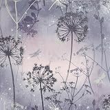 Arthouse Damselflies Purple Sparkling Wallpaper Encased Glitter Highlights