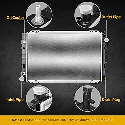 DWVO Radiator Complete Radiator Compatible with