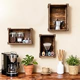 Wickerfield Small Wooden Box Gift Basket Storage Crate Brown view 4
