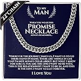 To My Man Steel Cuban Necklace - Meaningful & Romantic Gift