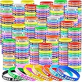 Skylety Jesus Loves You Silicone Bracelets Colorful Christian Jesus Wristbands Christian Rubber Bracelet for Kids Teens Adult Men Women Motivational Wristbands Church School Party Favors