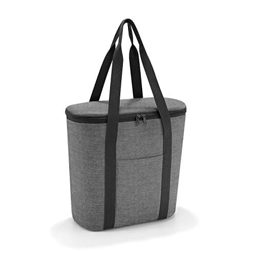 reisenthel thermoshopper Kühltasche für den Einkauf oder das Picknick mit 2 Trageriemen Aus wasserabweisendem Material, Couleur:Twist Silver