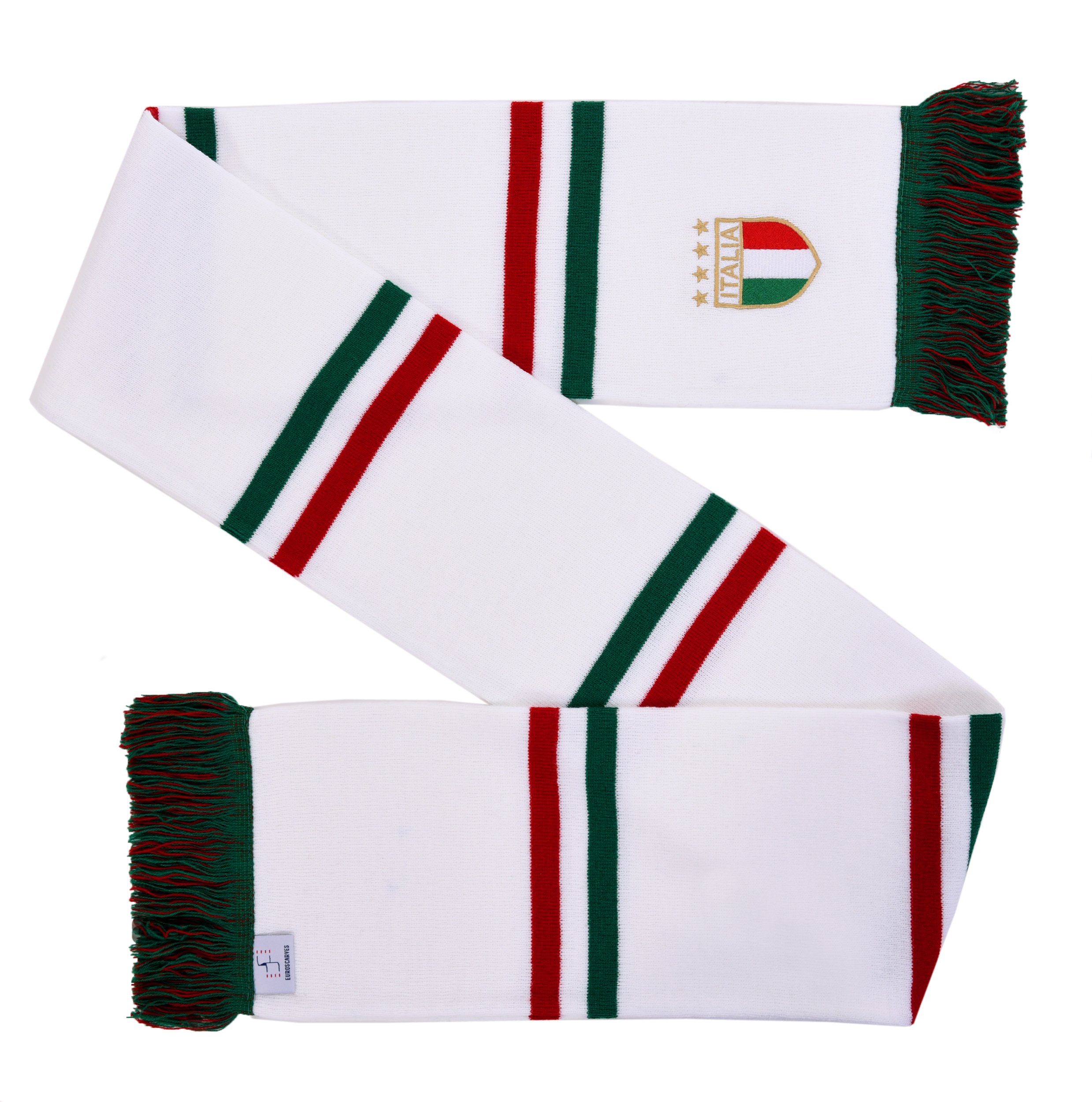 Italy Italia Embroidered Fashion Knit Bar Scarf