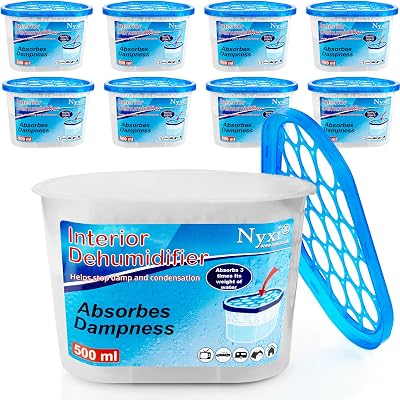 Nyxi Dehumidifier Set of 12 x 500ml - Stop Damp & Condensation