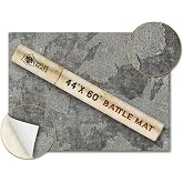 44"x60" Vinyl Battle Mat for Warhammer 40k Terrain &amp; DND Tabletop Gaming - Detailed Battle Map - Complete DND Starter Set for TTRPG Wargaming Table- Age of Sigmar - Dungeon and Dragons
