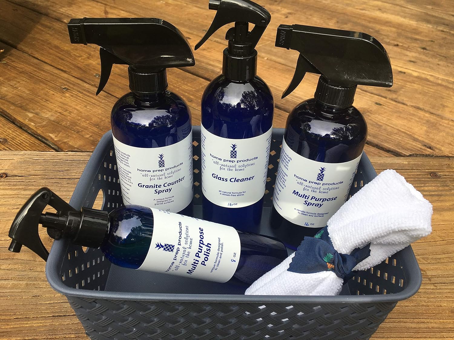 Home Prep Natural Cleaning Products Starter Kit Glass