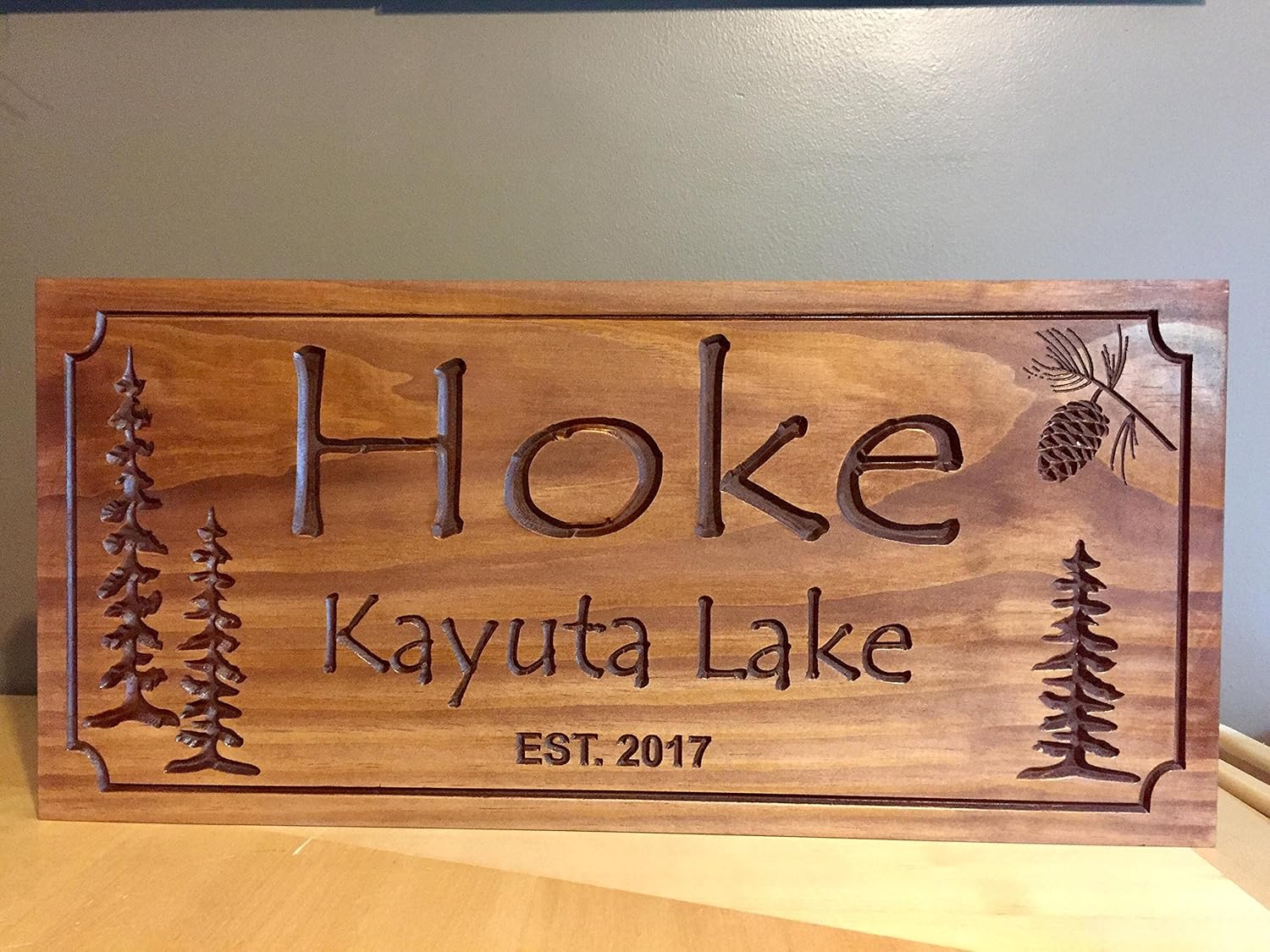 Custom Cabin Signs Carved Wood Signs Personalized Wood Signs
